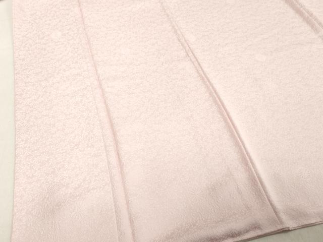 平和屋着物○上質な色無地 舞花地紋 薄桜色 正絹 逸品 未使用