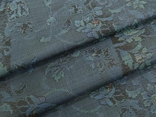 平和屋着物●本場大島紬　9マルキ　総絣　洋花間道　正絹　逸品　未使用　DAAV1340tw