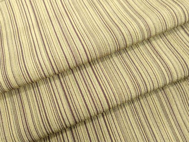 平和屋着物●伝統工芸士 染谷梅治　小紋　間道　正絹　逸品　未使用　DAAV1344tw