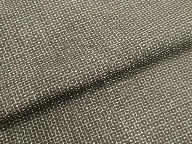 平和屋着物○男性 本場大島紬 アンサンブル 80亀甲 総詰め 正絹 逸品