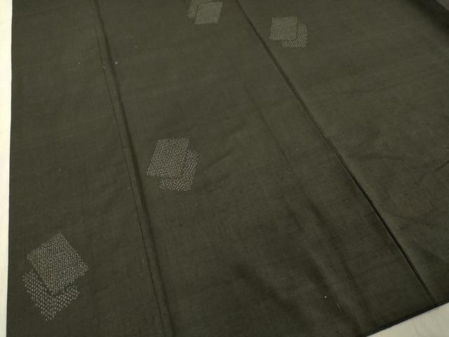 平和屋着物○結城紬 80亀甲 色紙重ね文 三越扱い 正絹 逸品 DAAV1369tw