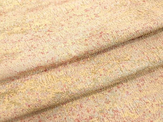 平和屋着物●野の陶人　加藤唐九郎　陶彩染　膨れ織り　小紋　絞り　霞文　正絹　逸品　DAAV1379tw