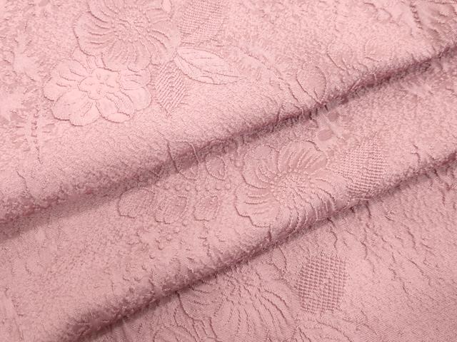 平和屋着物●上質な色無地　辻が花地紋　紅藤色　正絹　逸品　DAAV1380tw