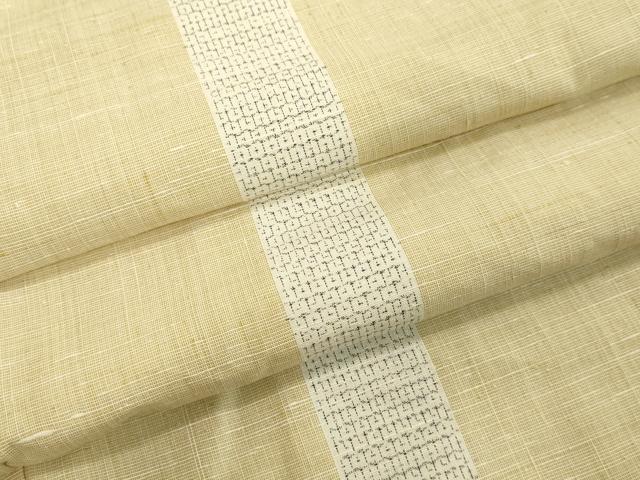 平和屋着物●本場結城紬　重要無形文化財　80亀甲　亀甲間道　正絹　逸品　DAAV1381tw