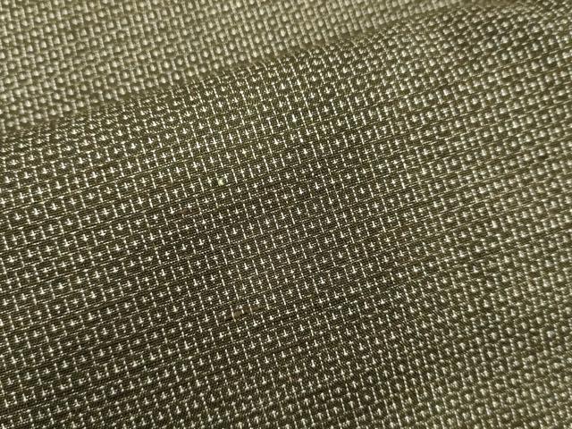 平和屋着物●男性　紬　アンサンブル　100亀甲　総詰め　正絹　逸品　DAAV1396tw