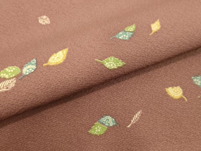 平和屋着物○上質な小紋 草葉文 正絹 逸品 DAAV1425tw
