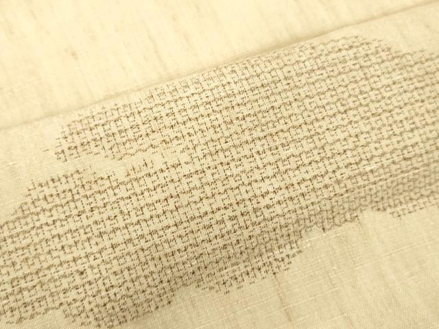 平和屋着物○本場結城紬 重要無形文化財 100亀甲 雲文 正絹 逸品