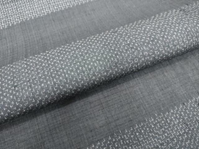 平和屋着物○結城紬 80亀甲 横段文 そごう百貨店扱い 正絹 逸品 DAAV1460tw