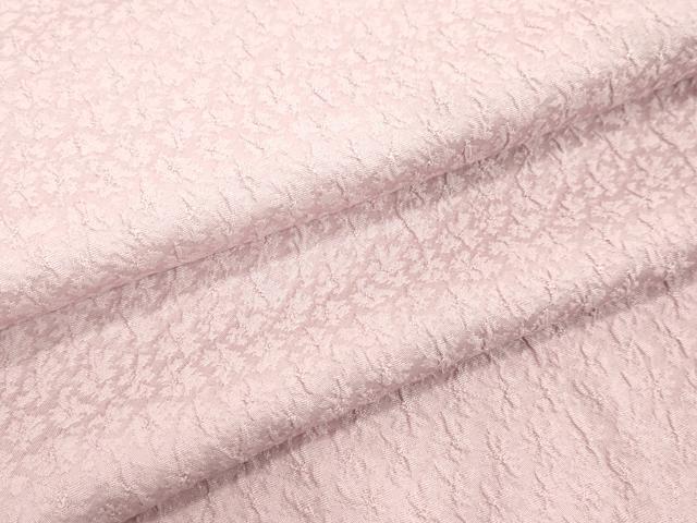 平和屋着物●上質な色無地　絞り　舞花地紋　撫子色　正絹　逸品　未使用　DAAV1466tw