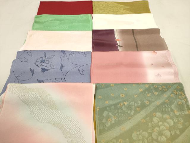 平和屋着物★和装小物　帯揚げ10枚セット　正絹　逸品　DAAV2456xg