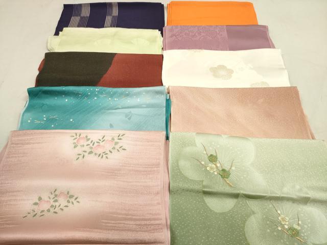 平和屋着物★和装小物　帯揚げ10枚セット　正絹　逸品　DAAV2466xg