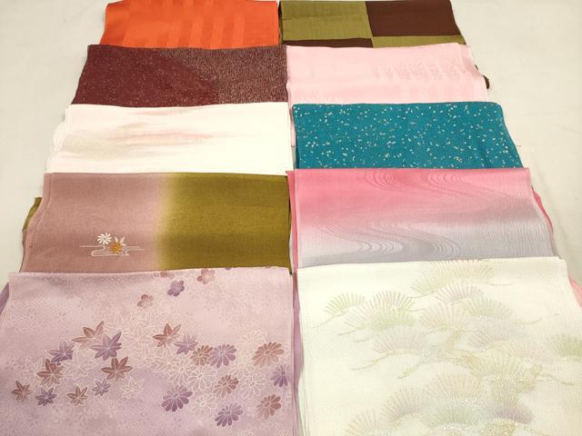 平和屋着物★和装小物　帯揚げ10枚セット　正絹　逸品　DAAV2467xg