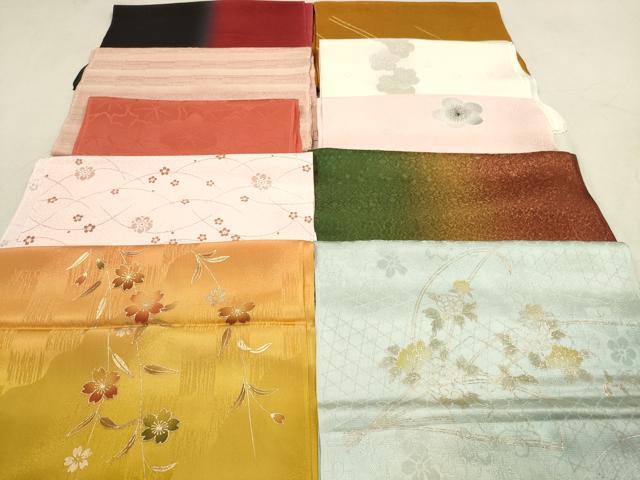 平和屋着物★和装小物　帯揚げ10枚セット　正絹　逸品　DAAV2469xg