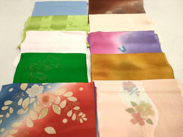 平和屋着物★和装小物　帯揚げ10枚セット　正絹　逸品　DAAV2471xg 平和屋着物☆和装小物 帯揚げ10枚セット 正絹 逸品 DAAV2471xg