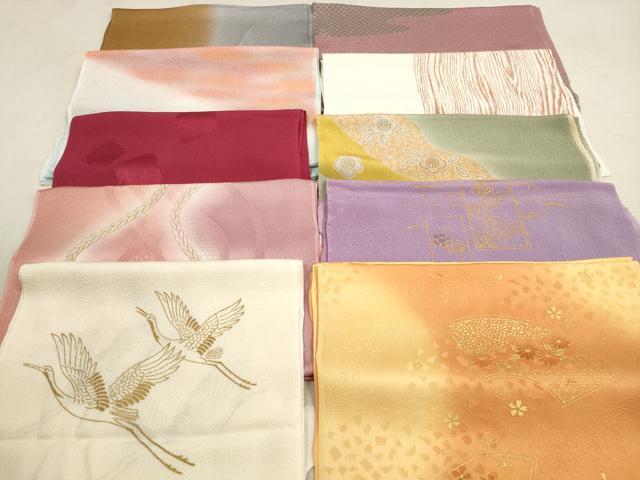 平和屋着物★和装小物　帯揚げ10枚セット　正絹　逸品　DAAV2474xg