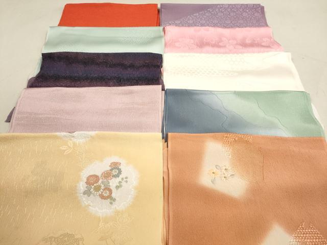 平和屋着物★和装小物　帯揚げ10枚セット　正絹　逸品　DAAV2485xg