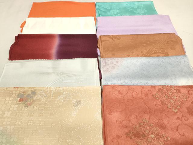 平和屋着物★和装小物　帯揚げ10枚セット　正絹　逸品　DAAV2496xg