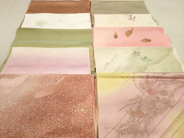 平和屋着物★和装小物　帯揚げ10枚セット　正絹　逸品　DAAV2501xg
