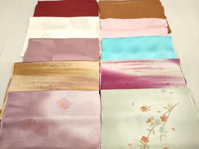 平和屋着物★和装小物　帯揚げ10枚セット　正絹　逸品　DAAV2506xg