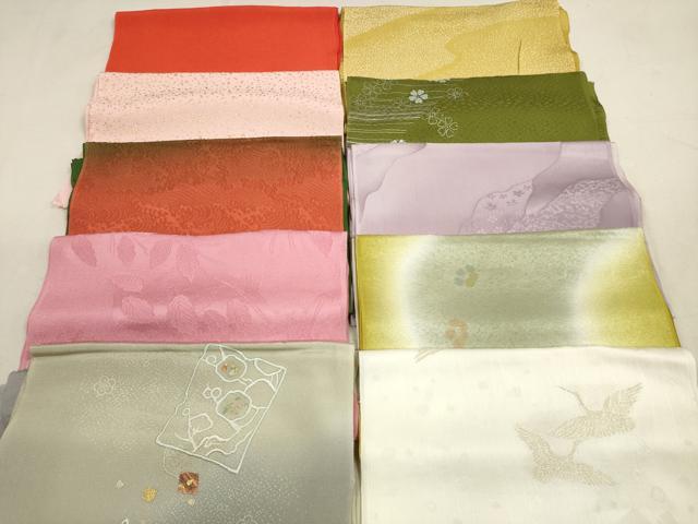 平和屋着物★和装小物　帯揚げ10枚セット　正絹　逸品　DAAV2511xg