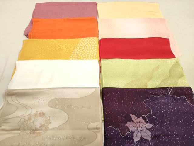 平和屋着物★和装小物　帯揚げ10枚セット　正絹　逸品　DAAV2517xg