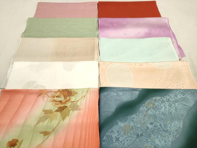 平和屋着物★和装小物　帯揚げ10枚セット　正絹　逸品　DAAV2519xg