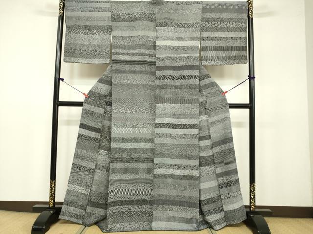 平和屋着物●江戸小紋　百柄　正絹　逸品　DAAV3103du