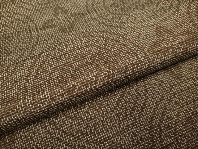 平和屋着物▽真綿紬 単衣 花丸文 証紙付き 正絹 逸品 DAAV3132du