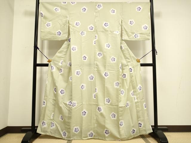 平和屋着物▽小紋　単衣　舞梅文　洗える着物　DAAV3168du 平和屋着物▽小紋 単衣 舞梅文 洗える着物 DAAV3168duの通販はau PAY