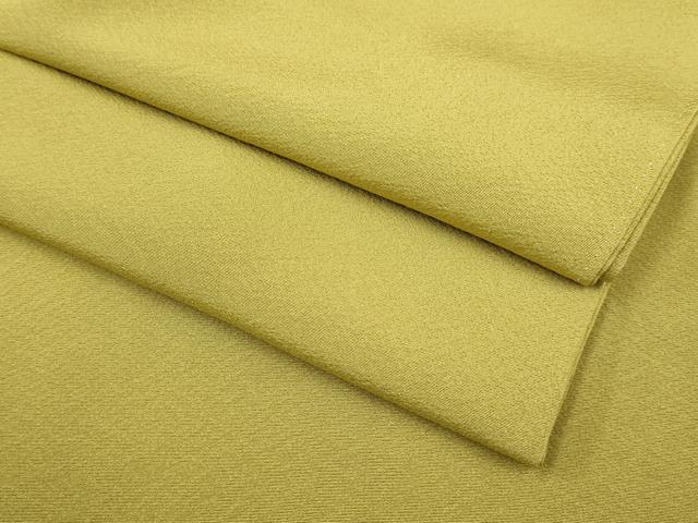 平和屋着物●上質な色無地　芥子色　正絹　逸品　DAAV3242du 平和屋着物○上質な色無地 芥子色 正絹 逸品 DAAV3242du