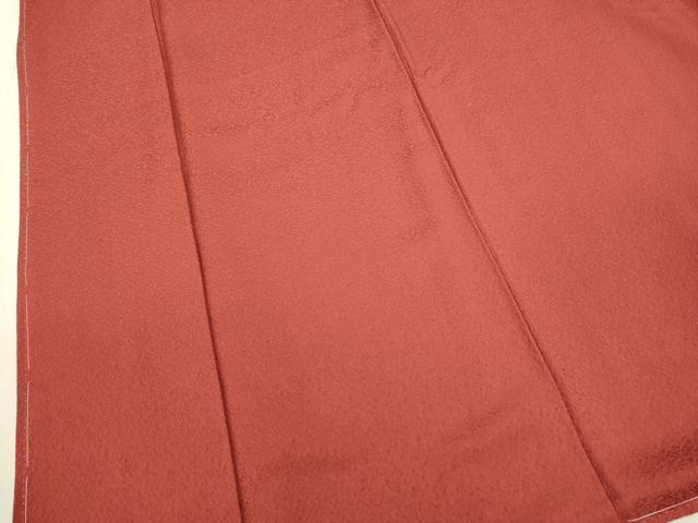 平和屋着物●上質な色無地　紋意匠　紅海老茶色　正絹　逸品　未使用　DAAV3267du 平和屋着物○上質な色無地 紋意匠 紅海老茶色 正絹 逸品 未使用