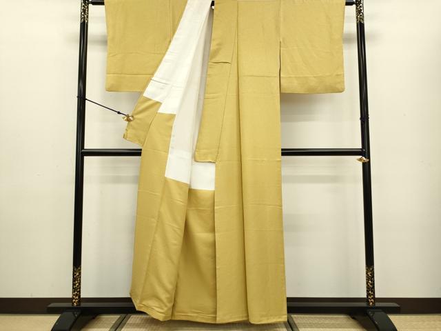 平和屋着物○上質な色無地 花唐草地紋 浅縹色 正絹 逸品 CAAU1751yc