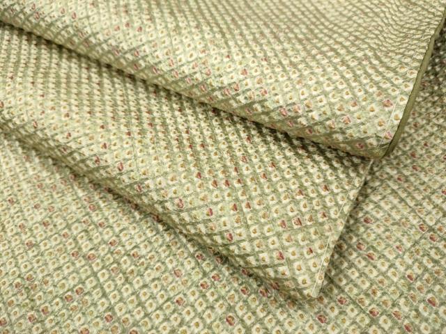 平和屋着物●上質な小紋　総絞り　霞文　正絹　逸品　DAAV3273du