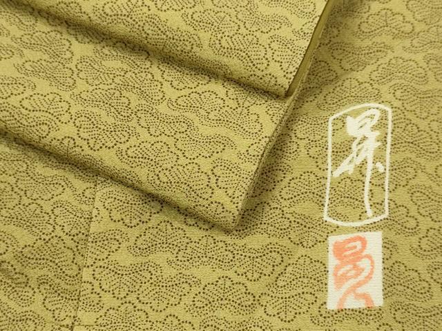 平和屋着物●東京染伝統工芸士　金田昇　江戸小紋　松　正絹　逸品　DAAV3322du