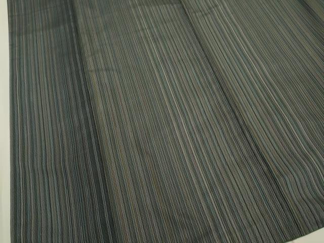 平和屋着物●本場縞大島紬　間道　大山謹製　証紙付き　正絹　逸品　DAAV3326du