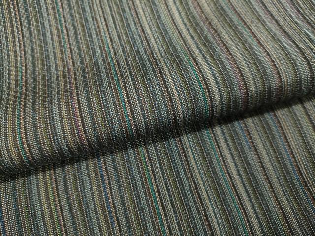 平和屋着物○本場大島紬 縞 大山織物謹製 証紙付き 正絹 逸品 CAAU1648yc