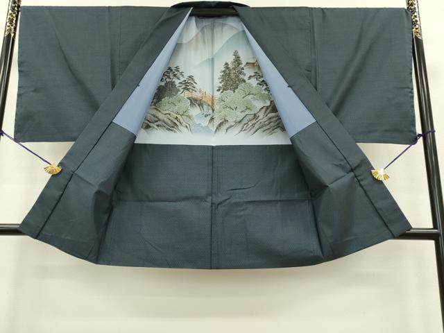 平和屋着物○男性 本場大島紬 アンサンブル 亀甲柄 正絹 逸品 CAAS8733vf