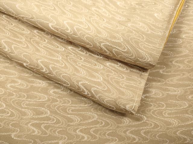 平和屋着物●上質な小紋　流水文　柴染色　正絹　逸品　DAAV3356du