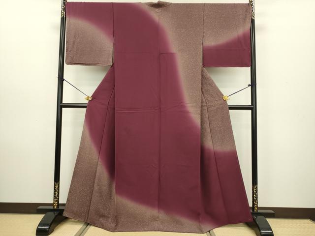 平和屋着物●訪問着　霞文　暈し染め　正絹　逸品　DAAV3361du