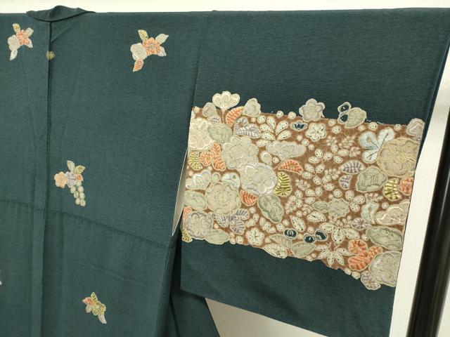 平和屋着物●訪問着　刺繍　辻が花　正絹　逸品　DAAV3387du 平和屋着物○訪問着 刺繍 辻が花 正絹 逸品 DAAV3387du