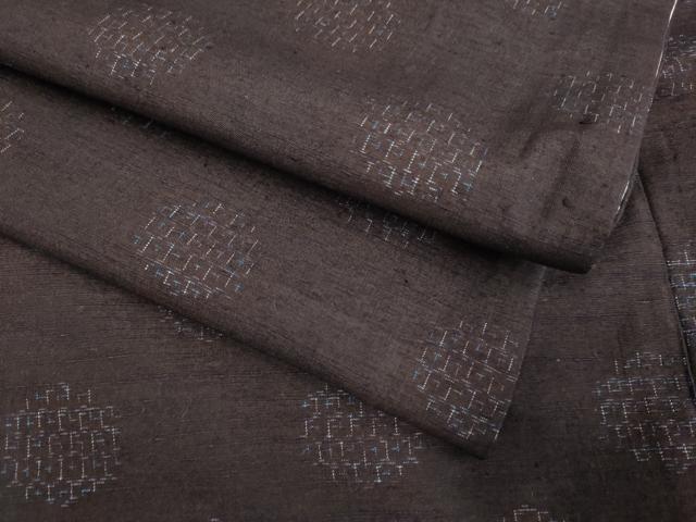 平和屋着物●上質な紬　丸文　正絹　逸品　DAAV3446du