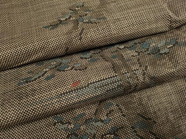 平和屋着物●本場大島紬　7マルキ　松文　正絹　逸品　DAAV3449du