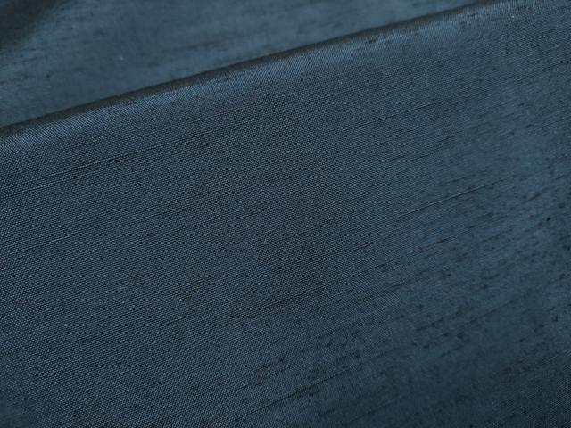 平和屋着物○男性 紬 ネービーブルー色 正絹 逸品 DAAV3470du 