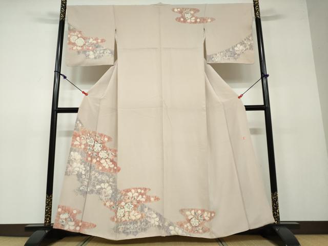 平和屋着物●十日町　名門　滝泰謹製　訪問着　辻が花　正絹　逸品　DAAV4838ud