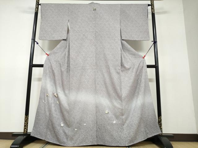 平和屋着物●豪華色留袖　総絞り　刺繍　舞花文　暈し染め　金糸　正絹　逸品　DAAV4840ud