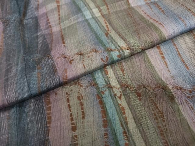 平和屋着物○上質な紬 変わり縞 やまと誂製 正絹 逸品 AAAY0220zg