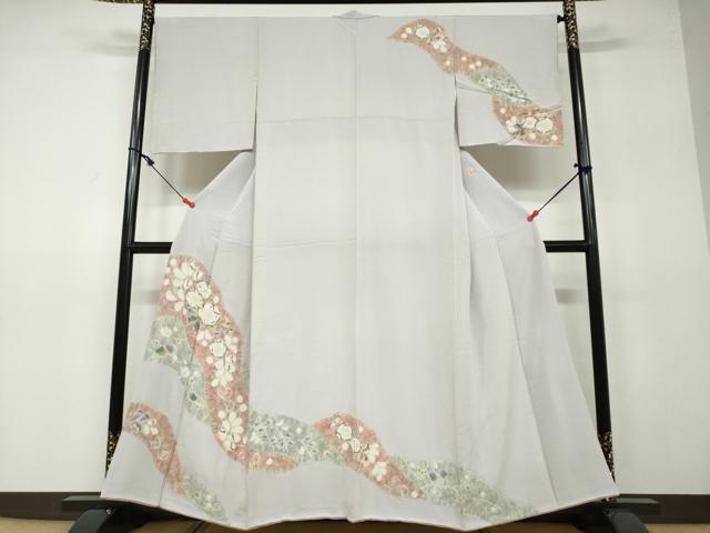 平和屋着物●十日町　名門　滝泰謹製　訪問着　辻が花　正絹　逸品　DAAV4849ud