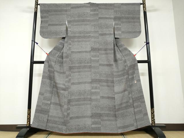 平和屋着物●江戸小紋　小紋師　宍戸陵　百柄　正絹　逸品　未使用　DAAV4867ud