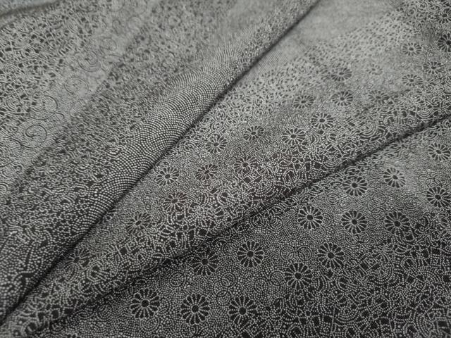 平和屋着物○江戸小紋 小紋師 宍戸陵 百柄 正絹 逸品 未使用