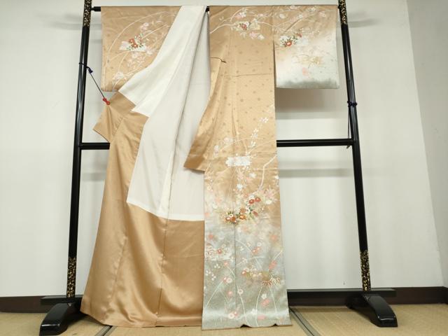 平和屋着物○川村久宣 訪問着 短冊文 暈し染め 金彩 正絹